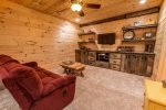 Fightingtown Creek Retreat - North Georgia Cabin Rental lower living room